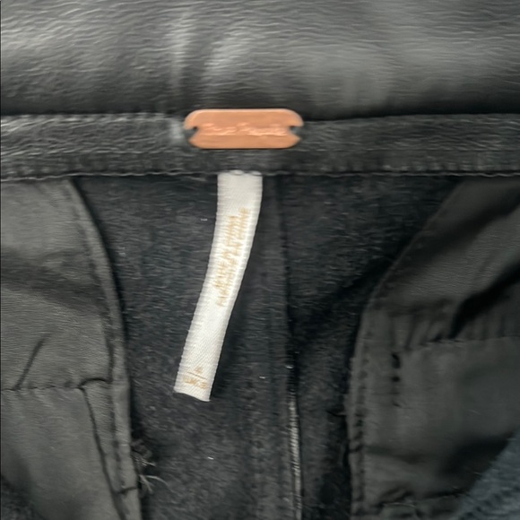 Free People Chic Black Vegan Leather Pants - Picture 5 of 5